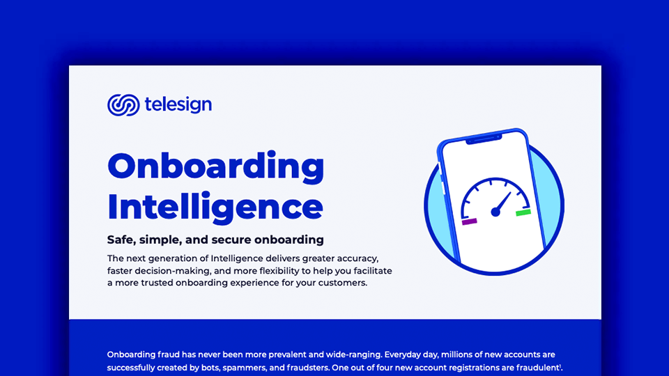 Onboarding intelligence 