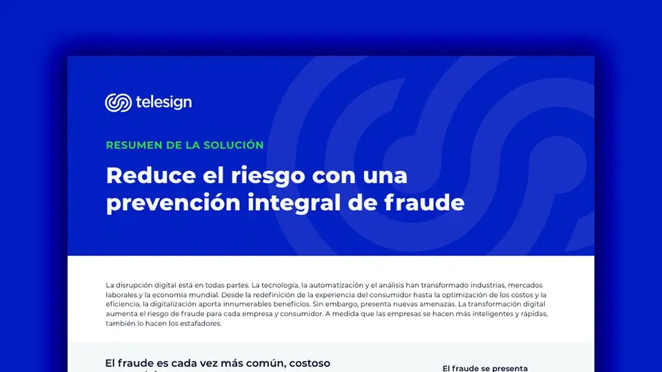 Reduce el riesgo con una  prevención integral de fraude